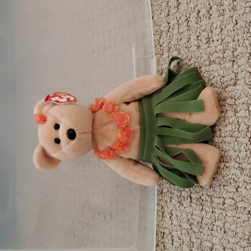 TY Beanie Baby - ALANA the Hula Bear (8.5 inch)
